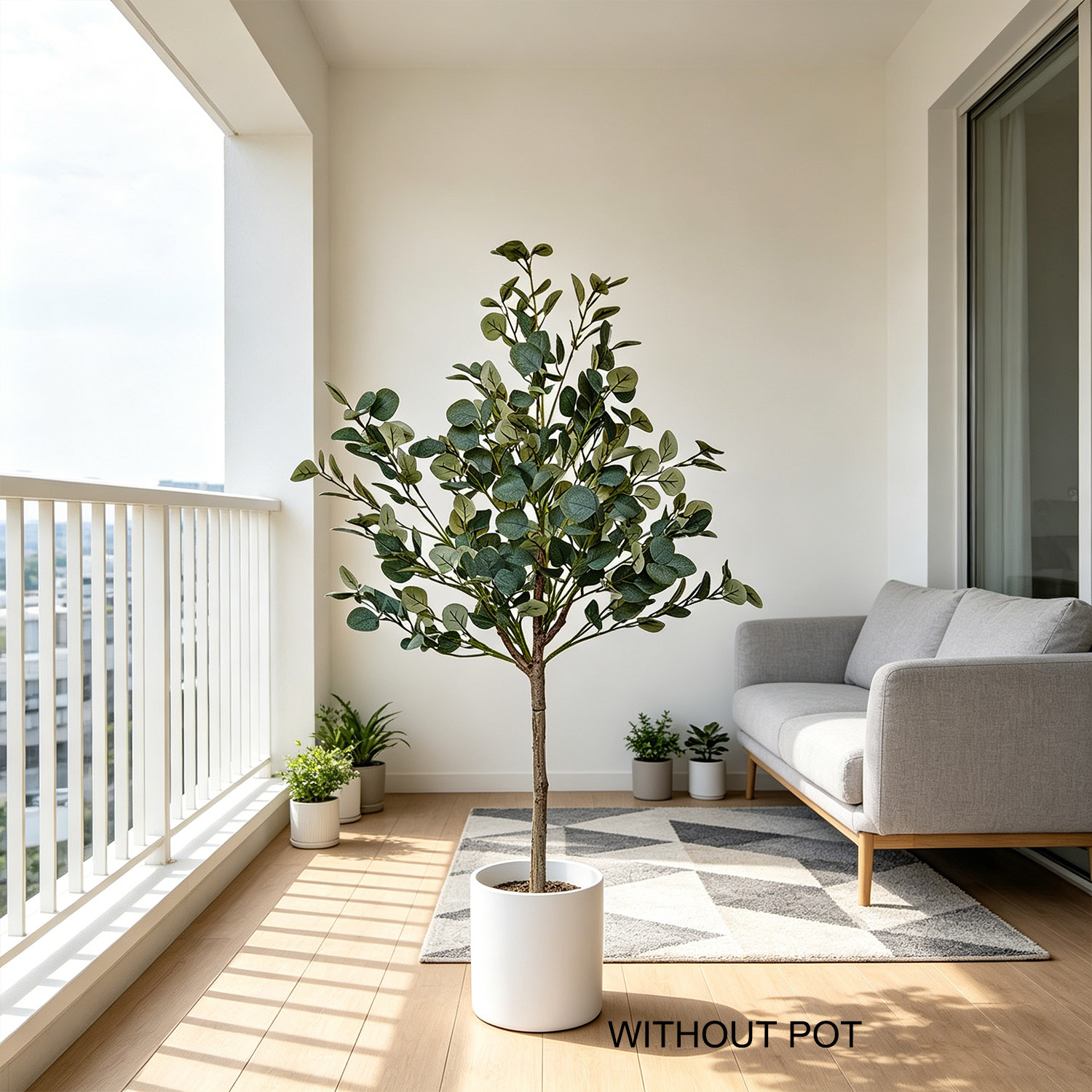 Ficus Lyrata Tree - Pianta Artificiale di Eucalipto da 140