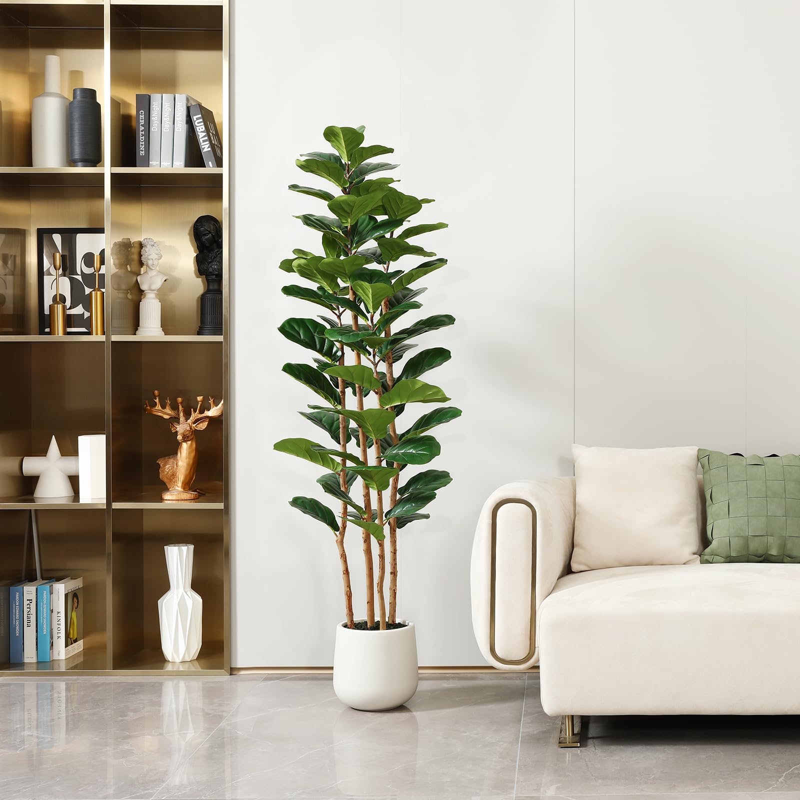 Albero di fico artificiale con - Ficus Lyrata Tree recensione e prezzo